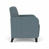 Lesro Siena Lounge Reception Guest Chair, Black, RF Serene Upholstery SN1101